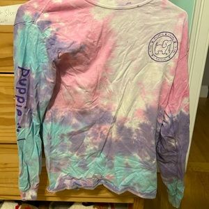 Pillow love tie dye long sleeve tee